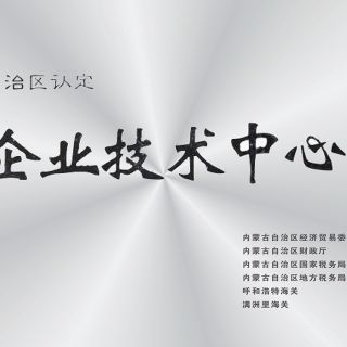 研發(fā)中心被自治區認定為企業(yè)技術(shù)中心