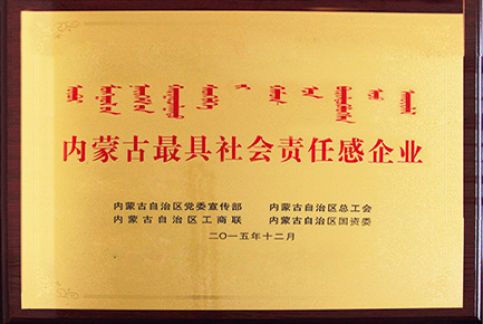 內蒙古最具社會(huì )責任感企業(yè)